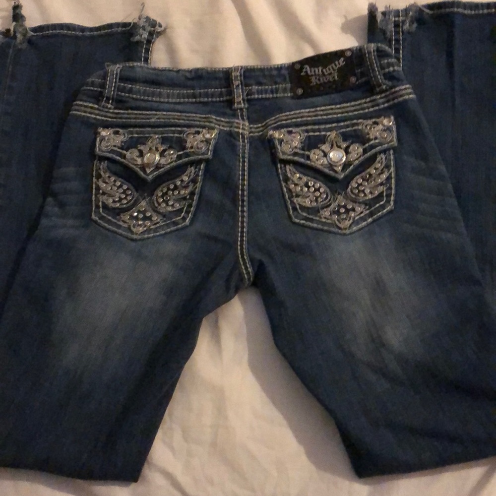 Size 28 Antique Rivet Jeans